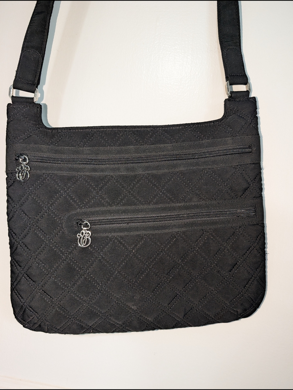 Vera Bradley Black Quilted Crossbody Bag
